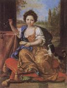 Girl Blowing Soap Bubbles Pierre Mignard